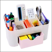 Cosmetics Storage Box, Cosmetic Make Up Organiser Display Table Desktop Storage Stand, Cosmetic Drawer Type Storage Box Case Holder Brush Pen Jewelry Organizer Saving Space (Multicolor) 